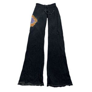 YVES Original Flare Tie Dye Orb Pants in Black